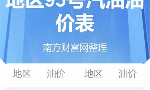 山东95汽油今日价格_山东汽油价格95号