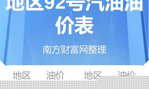 河北汽油价格92号汽油_河北油价查询92号汽油