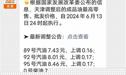 天津汽油价格调整最新消息今天价格表_天津汽油涨价最新消息今晚